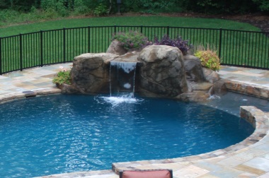 water feature swimming pool