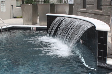waterfall swimming pools