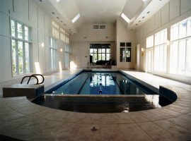 indoor swimming pool, hot tub and spa